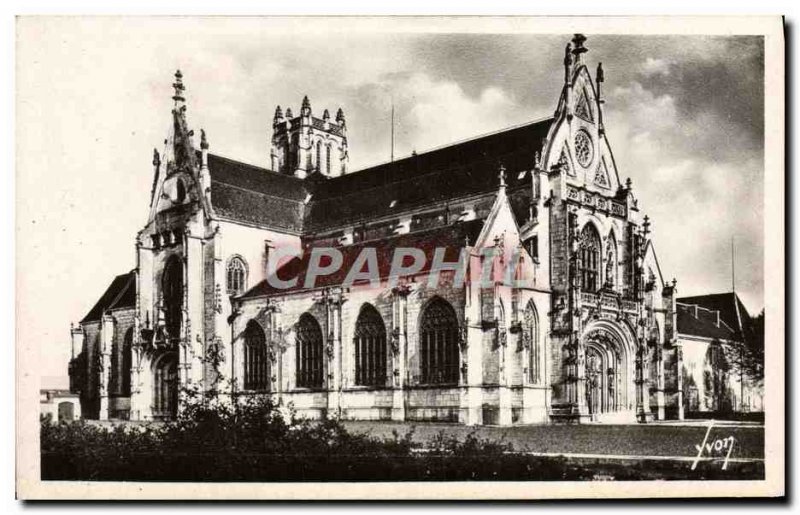 Old Postcard Bourg En Bresse Brou Church