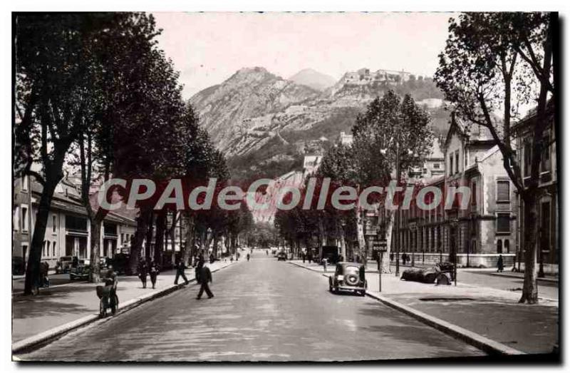 Old Postcard Grenoble Cours Jean Jaures Bastille