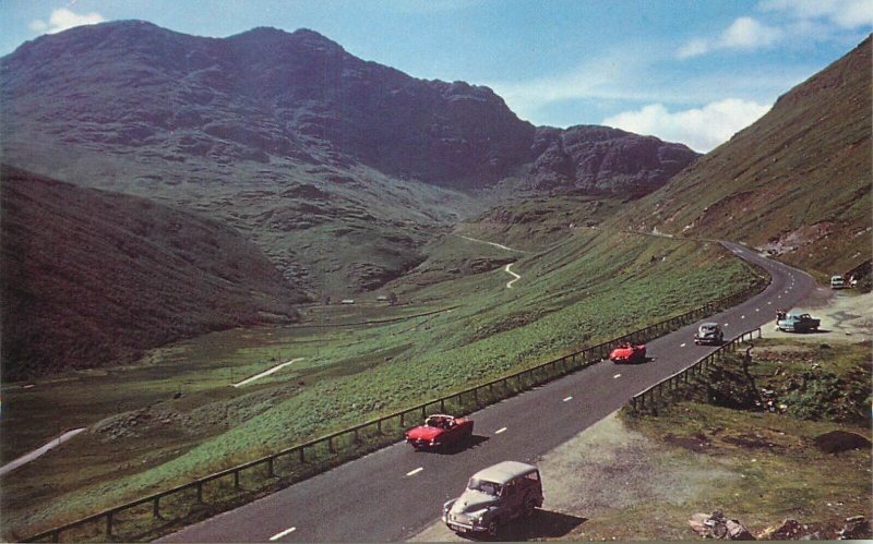 UK Scotland Dunbatonshire roadway hillside