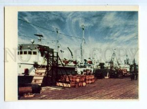 254015 Lithuania Klaipeda ships after voyage old postcard