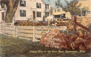 Country Scene on Old Town Road Newburyport, Massachusetts MA  