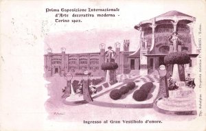 TORINO ITALY DECORATIVE & MODERN ART EXPOSITION POSTCARD 1902