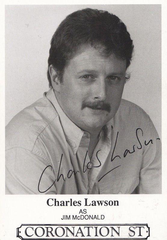 Charles Lawson Jim McDonald in Coronation Street Printed Signed Cast Card