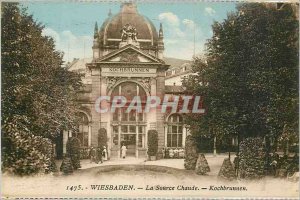 Old Postcard The Wiesbaden Hot Spring