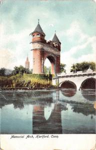 Hartford Connecticut c1905 Postcard Memorial Arch