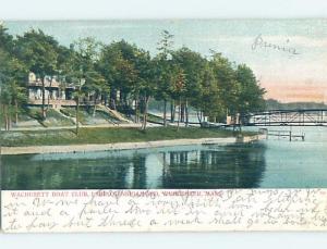 Pre-1907 BOAT CLUB Worcester Massachusetts MA A1037