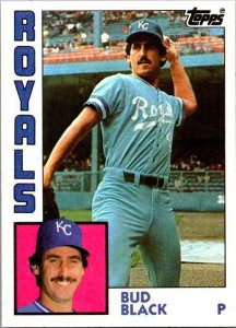 1984 Topps Baseball Card Bud Black Kansas City Royals sk3574
