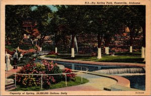 Big Spring Park Huintsville Alabama Postcard PC131