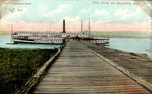 Canada - QC, Ste Anne de Beaupre. The Pilgrims' Boat