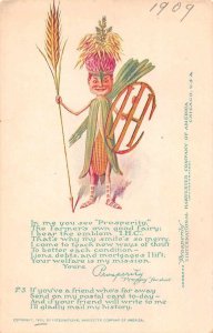 International Harvester Fantasy Corn Wheat Fairy Advertising Postcard JH231089 