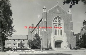 IL, Mendota, Illinois, RPPC, Holy Cross Church, Rectory, LL Cook Photo No 115-E