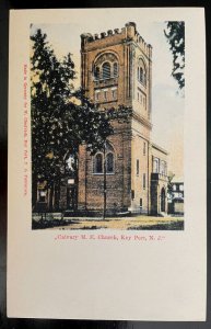 Vintage Postcard 1901-1907 Calvary M.E. Church, Keyport, New Jersey (NJ)