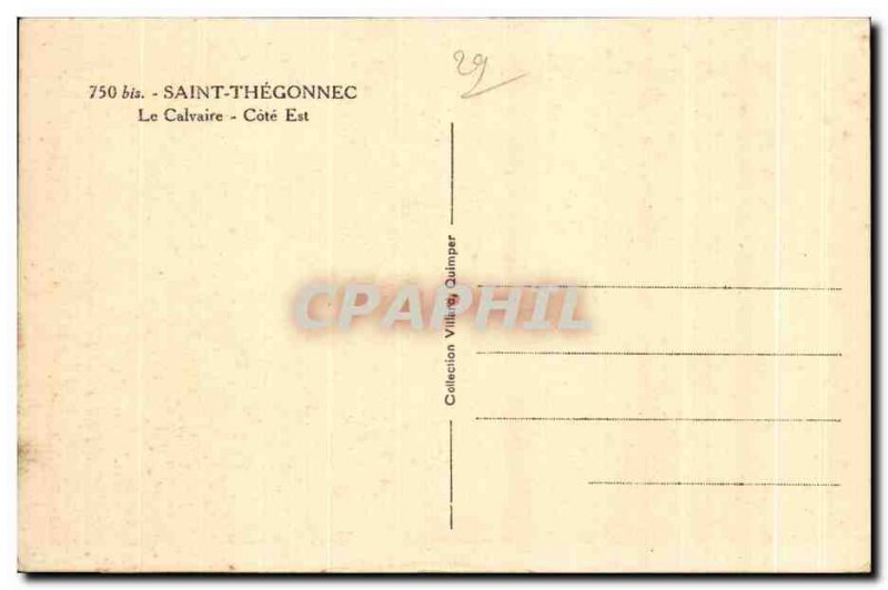 Postcard Old St Thegonnec Calvary Cote is