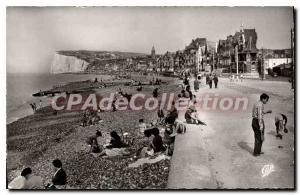 Old Postcard Mers Les Bains Beach