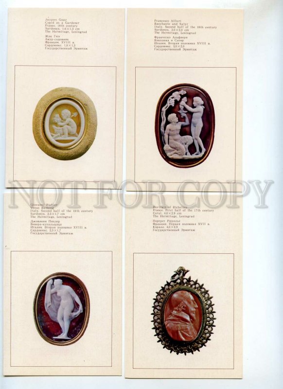 454001 1982 Leningrad Hermitage cameos western europe set 16s original cover