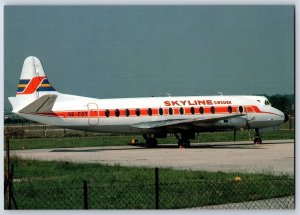 Airplane Postcard Skyline Sweden Viscount Airlines 814 SE-FOY BV13