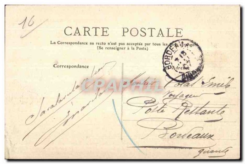 Old Postcard Cognac and Chateau Vieilles Tours