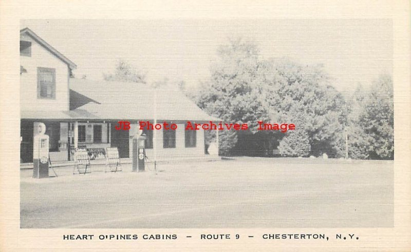 NY, Chesterton, New York, Heart Olpines Cabins, Gas Station, National Press