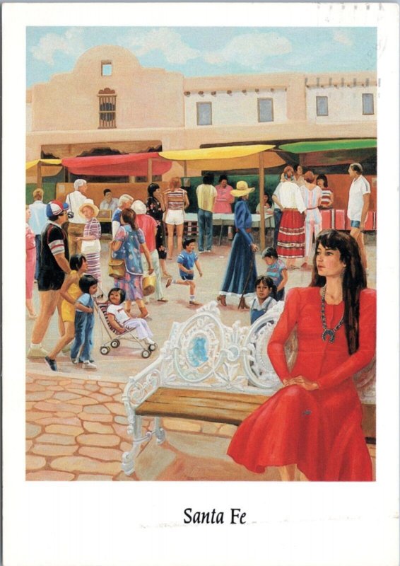 Postcard ART NM Sante Fe -Santa Fe by Monika Steinhoff