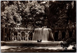 Tivoli - Vasche E Fontane Nella Villa D'Este Italy Real Photo RPPC Postcard