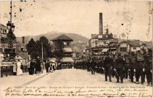 CPA PARIS Revue du 14 Juillet rentree des Troupes a SURESNES (1242332)