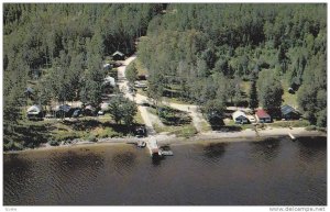 Aerial View, Flint River Camp, Klotz Lake, Longlac, Ontario, Canada, 40-60´s