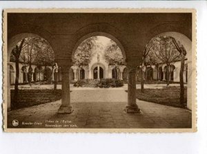 401287 BELGIUM Knocke-Zoute Church yard Vintage postcard