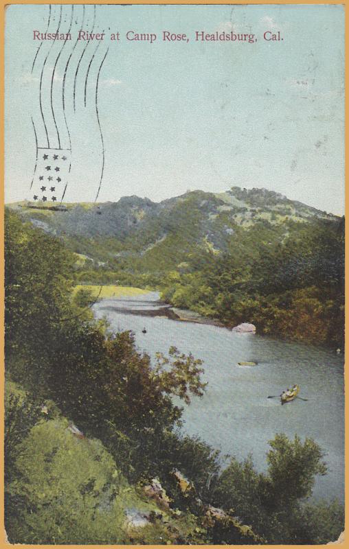 Russian River at Camp Rose, Healdsburg, CAL., - 1911