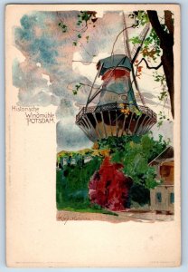 Brandenburg Germany Postcard Historic Windmill Potsdam c1905 Antique Unposted
