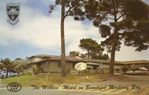 MONTEREY CA CALIFORNIA THE WILKIES MOTEL Postcard