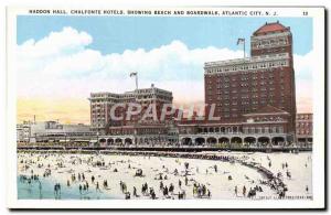 Old Postcard Atlantic City Hotels Showing Chalfonte Haddon Hall Beach and Boa...