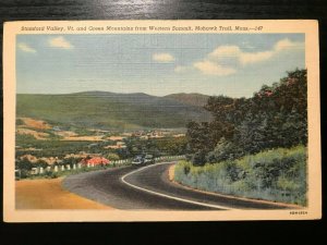 Vintage Postcard 1955 Stamford Valley Green Mountains Mohawk Trail Vermont