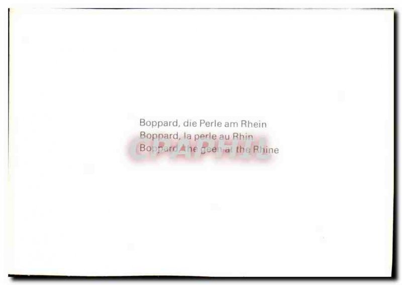 Modern Postcard Boppard pearl Rhine