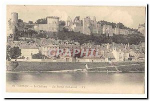 Chinon Old Postcard The castle Part South West