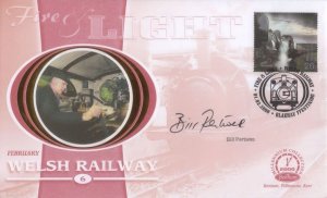 Bill Pertwee Dads Army Welsh Railways Limited Hand Signed Autograph FDC