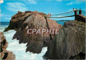 Modern Postcard Salinas Asturias Suspension Bridge