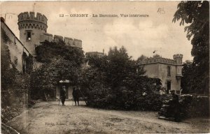 CPA GRIGNY La Baronie vue interieure (462422)