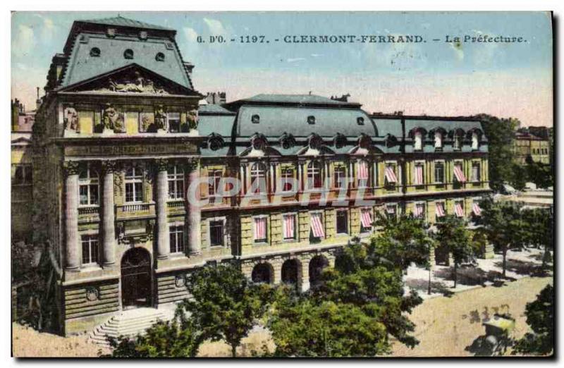 Old Postcard Clermont Ferrand Prefecture