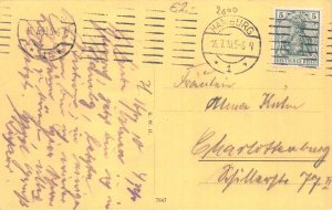 Germany Hamburg 1910 Jungfernstieg vintage postcard