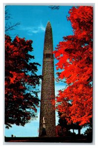 Battlefield Monument Tower Autumn Bennington Vermont VT UNP Chrome Postcard R25