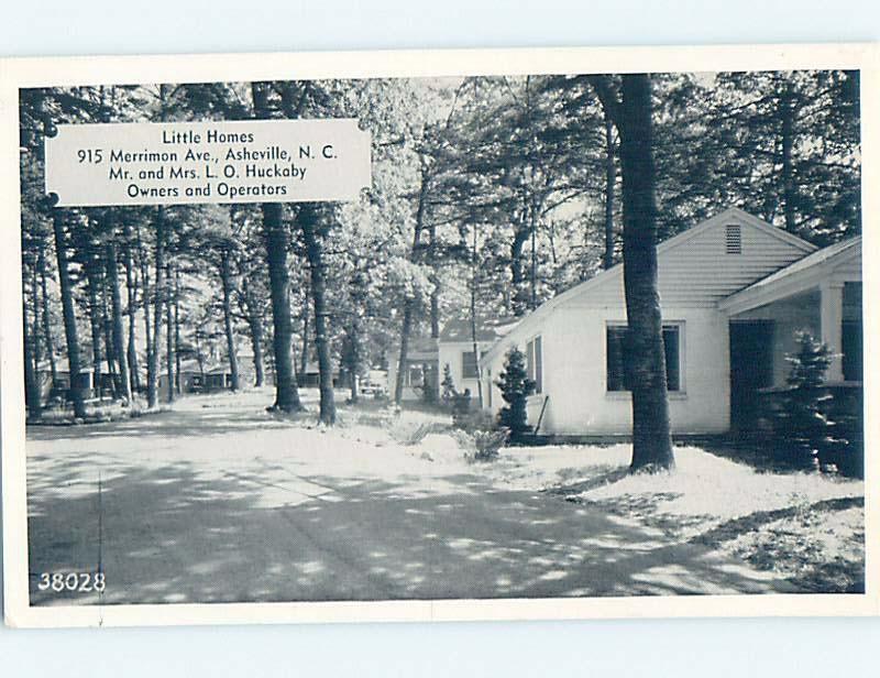 1940's LITTLE HOMES CABINS MOTEL Asheville North Carolina NC c4153