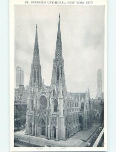 Unused 1940's ST. PATRICK CHURCH SCENE Manhattan New York NY p5036