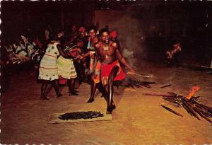 Suriname Negro Creek Djuca Firedance Vintage Postcard J67956