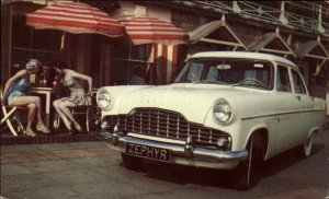 1960 Ford Zephyr Ad Advertising Bathing Beauty Women Vintage Postcard