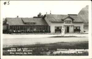 Cedar Pass Lodge Badlands National Monument Near Interior SD RPPC