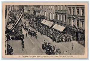 1921 Representatives from Baden Saxony and Bavarian Palatinate Parade Postcard