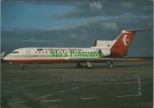 Aviation Postcard - Lithuanian Airlines Yakolev YAK-42D Aeroplane RR11761