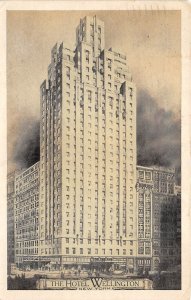 New York City NY 1931 Postcard Hotel Wellington 