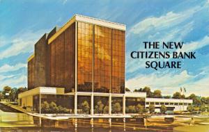 LEXINGTON KENTUCKY~CITIZENS BANK SQUARE-ARCHITECT DRAWING ADVERTISING POSTCARD