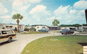 Jensen Beach Florida Lake Manor Mobile Home Park Vintage Postcard AA71723